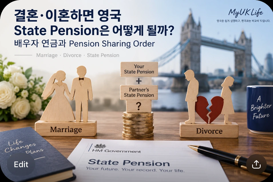 결혼과 이혼에 따른 영국 State Pension과 Pension Sharing Order